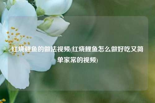 红烧鲤鱼的做法视频(红烧鲤鱼怎么做好吃又简单家常的视频)
